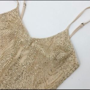 Gold bodycon Dress Size Small